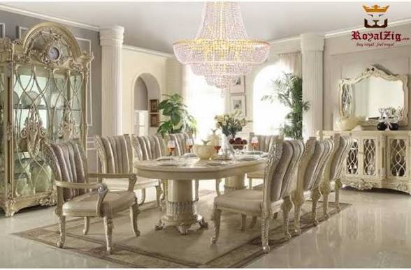 ROYAL DINING SET D828 8 CHIAR	